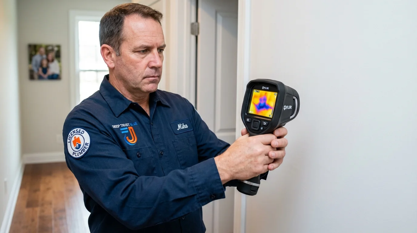 Thermal imaging leak detection by Johns Plumbing LLC in Sweeny